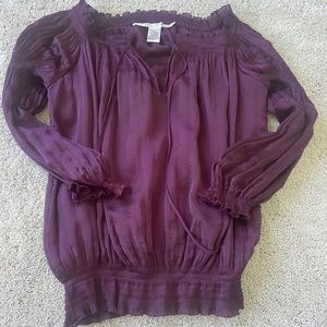 Dian Von Furstenberg purple blouse